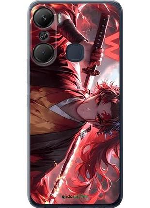 Чехол на infinix hot 12 pro аниме самурай инфикс хот 12 про