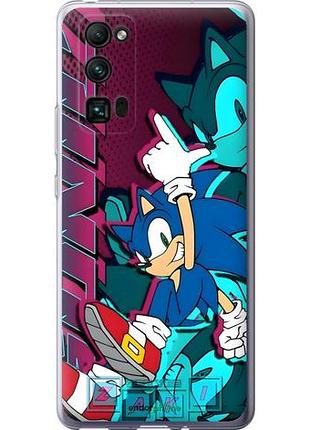 Чехол на huawei honor 30 pro соник sonic хуавей хонор 30 про