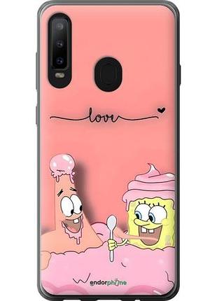 Чехол на samsung galaxy a8s спанч боб, sponge bob самсунг а8с