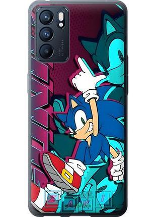 Чехол на oppo reno6 5g соник sonic оппо рено6 5г