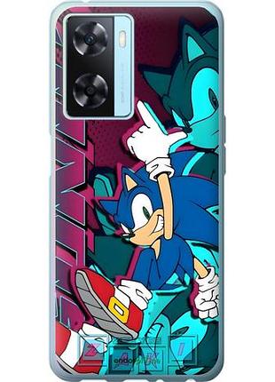 Чехол на oppo a57s соник sonic оппо а57с