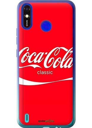 Чехол на tecno spark 4 lite кока кола