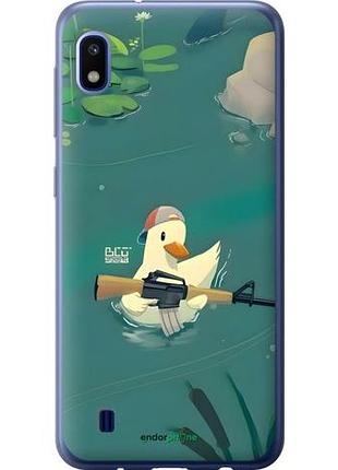 Чехол на samsung galaxy a10 2019 a105f уточка с автоматом самсунг а10 2019 а105ф