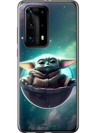 Чехол на huawei p40 pro plus малыш йода, грогу хуавей п40 про плюс