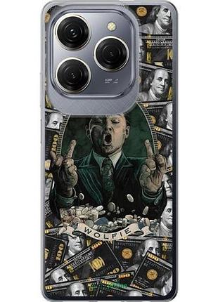 Чехол на tecno spark 20 pro дикаприо – волк с уолл-стрит текно спарк 20 про