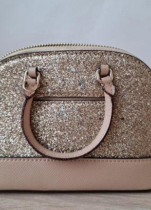 Сумка модель coach micro мини с блестками 2
