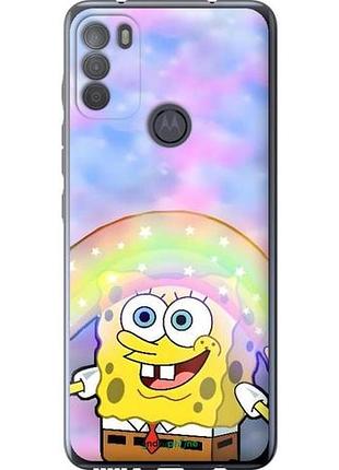 Чехол на motorola g50 спанч боб