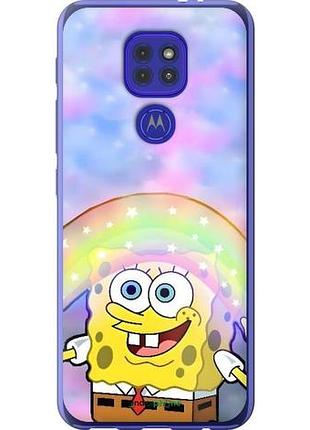 Чехол на motorola g9 play спанч боб, sponge bob моторола г9 плей
