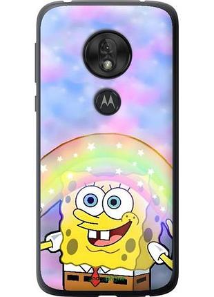Чехол на motorola moto g7 play спанч боб, sponge bob моторола мото г7 плей