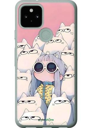 Чохол на google pixel 5 малятко з котами "6295u-2044-51027"