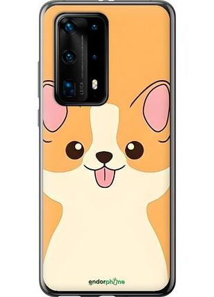 Чехол на huawei p40 pro plus милый пес хуавей п40 про плюс