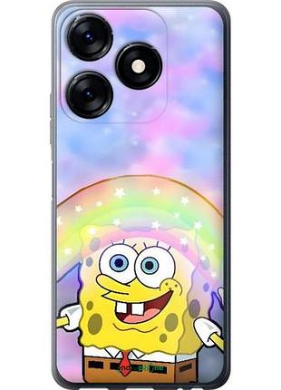 Чехол на tecno spark 10c спанч боб, sponge bob текно спарк 10с