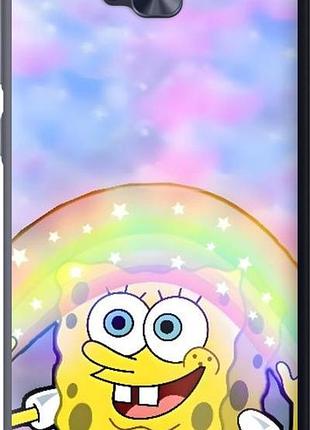 Чехол на asus zenfone 4 selfie / zd553kl спанч боб, sponge bob асус зенфоне 4 селфие / зетд553кл