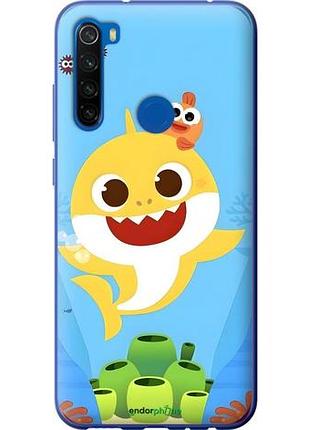 Чехол на xiaomi redmi note 8t бейби шарк сяоми редми ноут 8т