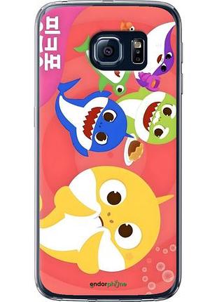 Чехол на samsung galaxy s6 g920 бейби шаркс самсунг с6 г920