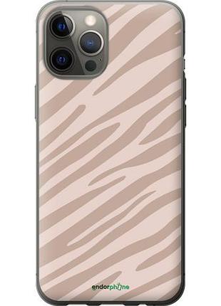 Чехол на iphone 12 pro max зебра беж "4875u-2054-10746"