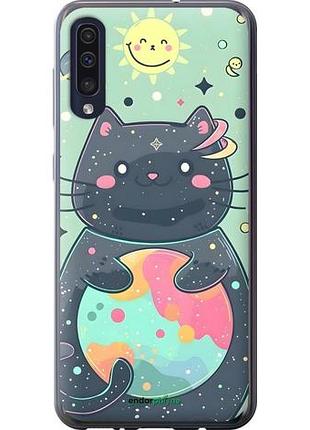 Чехол на samsung galaxy a50 2019 a505f милый котик самсунг а50 2019 а505ф