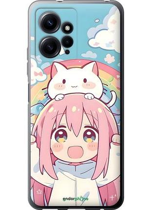 Чехол на xiaomi redmi note 12 4g девочка аниме радуга сяоми редми ноут 12 4г