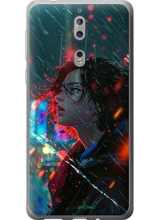 Чехол на nokia 8 ночные огни "6096u-1115-10746"