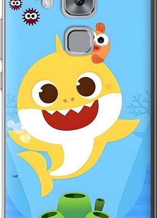 Чехол на huawei nova plus бейби шарк хуавей нова плюс