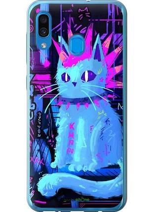 Чехол на samsung galaxy a30 2019 a305f кот панк
