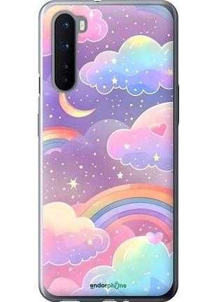 Чехол на oneplus nord облака и радуга