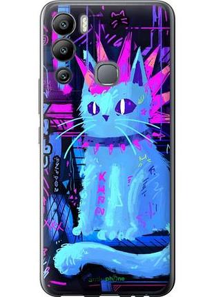 Чехол на infinix hot 12i кот панк инфикс хот 12и