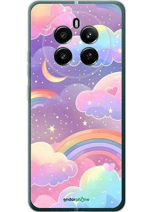Чехол на realme 12+ облака и радуга риалми 12+