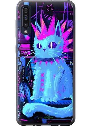 Чехол на samsung galaxy a50 2019 a505f кот панк самсунг а50 2019 а505ф