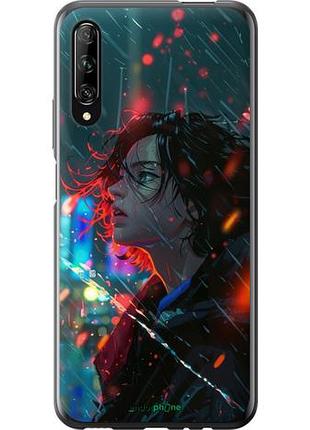 Чехол на huawei p smart pro ночные огни "6096u-1906-10746"