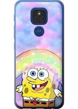 Чехол на motorola e7 plus спанч боб, sponge bob моторола е7 плюс