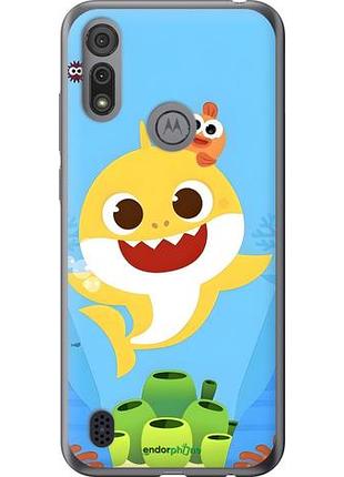 Чехол на motorola e6i бейби шарк моторола е6и