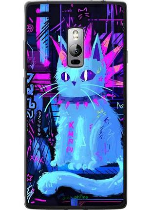 Чехол на oneplus 2 кот панк
