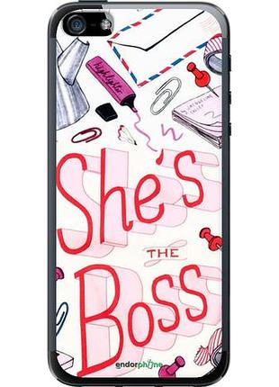 Чехол на iphone 5s she's the boss "4254u-21-10746"