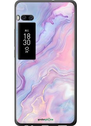 Чехол на meizu pro 7 plus нежный мрамор мейзу про 7 плюс