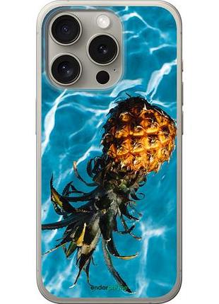 Чехол на iphone 15 pro ананас на воде "4384u-3096-10746"