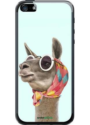 Чехол на iphone se модная лама "4479u-214-10746"