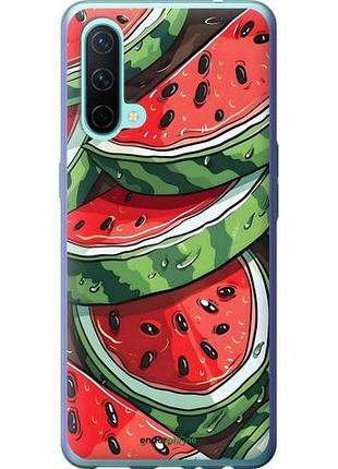 Чехол на oneplus nord ce арбуз 1+ норд се