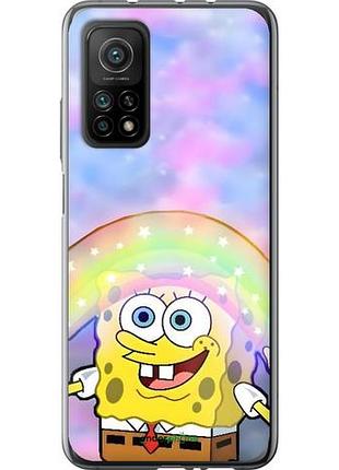 Чехол на xiaomi mi 10t pro спанч боб, sponge bob сяоми ми 10т про