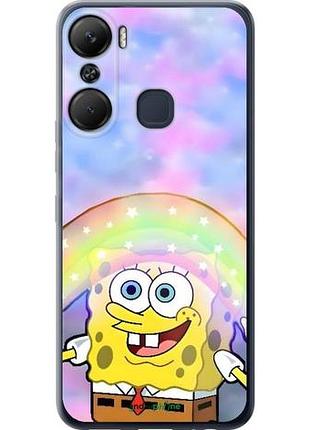 Чехол на infinix hot 12 pro спанч боб, sponge bob инфикс хот 12 про