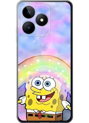 Чехол на realme c53 спанч боб, sponge bob риалми с53