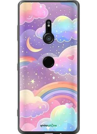 Чехол на sony xperia xz3 h9436 облака и радуга сони эксперия хз3 х9436