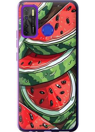 Чехол на tecno camon 15 арбуз текно камон 15