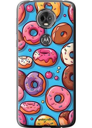 Чехол на motorola moto e5 plus пончики моторола мото е5 плюс