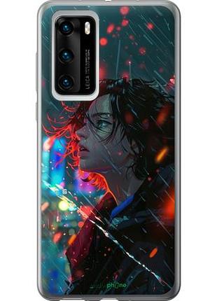 Чехол на huawei p40 ночные огни "6096u-1840-10746"