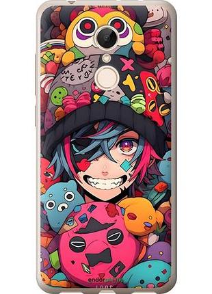 Чехол на xiaomi redmi 5 аниме парень сяоми редми 5