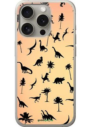 Чехол на iphone 15 pro динозаврики 1 "4772u-3096-10746"