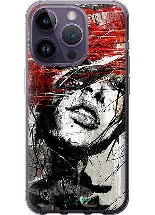 Чехол на iphone 14 pro лицо девушки "1162u-2646-10746"