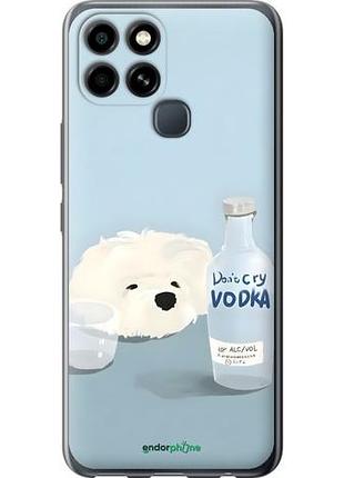 Чехол на infinix smart 6 пес водка инфикс смарт 6