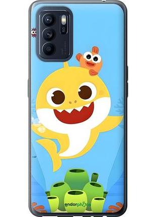 Чехол на oppo reno6 z бейби шарк оппо рено6 зет
